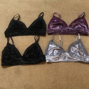 Coming Soon! Soma velvet crushed bras